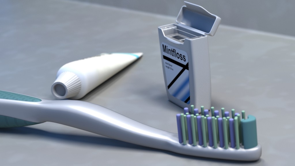 3D-023 Toothbrush and Dental Floss_02