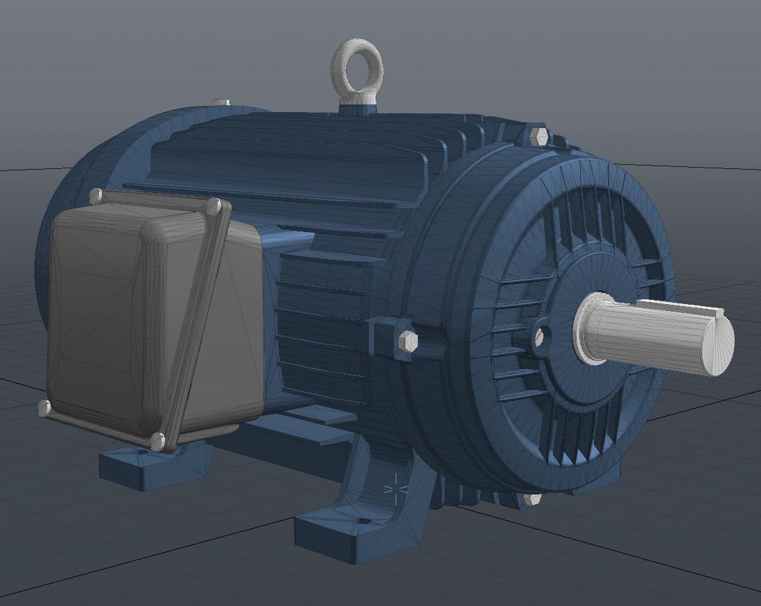 Industrial Electric Motor | Ethereal 3D - Online Store