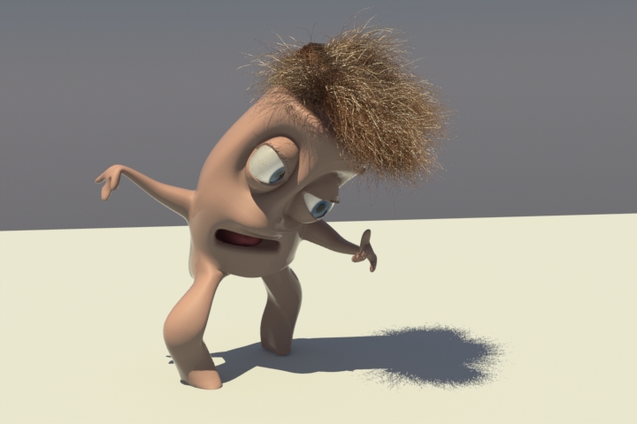 modo rigging character example render