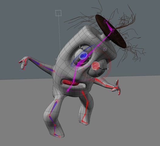 modo rigging character example render