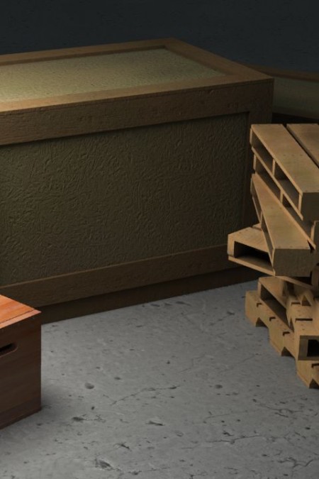 3D-016 Wooden Crates