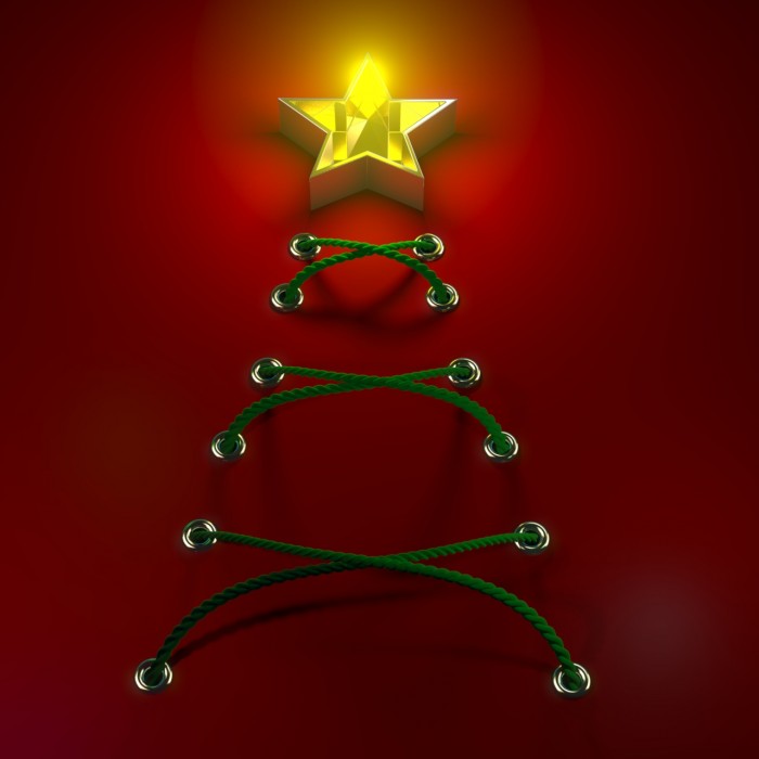 Rope Christmas Tree 01